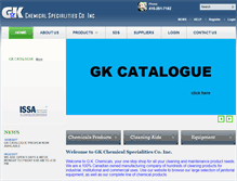 Tablet Screenshot of gkchemical.com